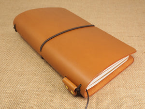 Handmade 'Explorer 3' Leather Traveler's / Travellers Notebook Cover - Moleskine Large 13x21cm