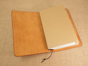 Handmade 'Explorer 3' Leather Traveler's / Travellers Notebook Cover - Moleskine Large 13x21cm