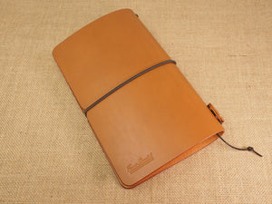 Handmade 'Explorer 3' Leather Traveler's / Travellers Notebook Cover - Moleskine Large 13x21cm