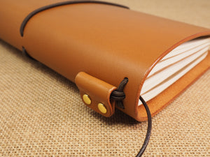 Handmade 'Explorer 3' Leather Traveler's / Travellers Notebook Cover - Moleskine Large 13x21cm