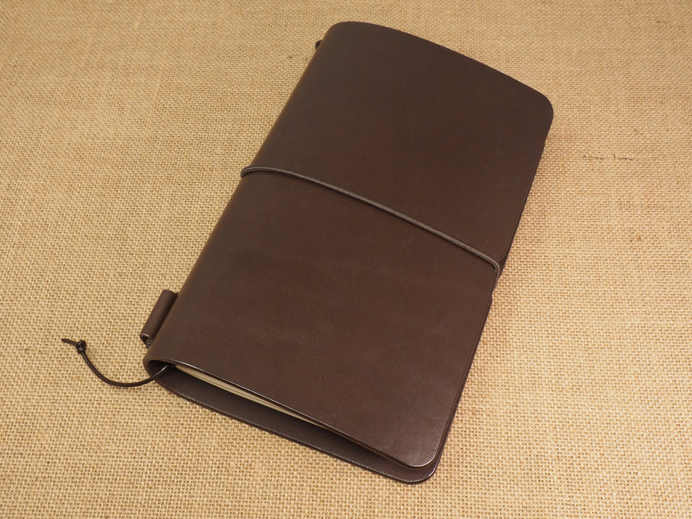 Handmade 'Explorer 3' Leather Traveler's / Travellers Notebook Cover - Moleskine Large 13x21cm
