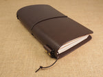 Handmade 'Explorer 3' Leather Traveler's / Travellers Notebook Cover - Moleskine Large 13x21cm