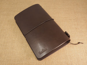 Handmade 'Explorer 3' Leather Traveler's / Travellers Notebook Cover - Moleskine Large 13x21cm