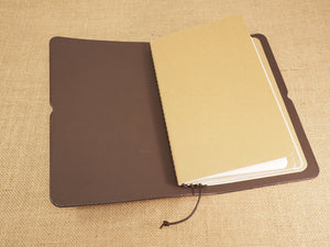 Handmade 'Explorer 3' Leather Traveler's / Travellers Notebook Cover - Moleskine Large 13x21cm
