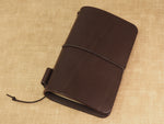 Handmade 'Explorer 3' Leather Traveler's / Travellers Notebook Cover - Moleskine Pocket 9x14cm / Field Notes