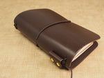 Handmade 'Explorer 3' Leather Traveler's / Travellers Notebook Cover - Moleskine Pocket 9x14cm / Field Notes