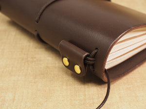 Handmade 'Explorer 3' Leather Traveler's / Travellers Notebook Cover - Moleskine Pocket 9x14cm / Field Notes