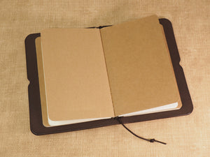 Handmade 'Explorer 3' Leather Traveler's / Travellers Notebook Cover - Moleskine Pocket 9x14cm / Field Notes