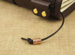 Handmade Hammered Page Marker Beads for 'Explorer 3' / 'Explorer 4' Traveler's Notebook - Brass / Copper