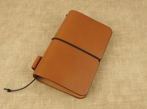 Handmade 'Explorer 3' Leather Traveler's / Travellers Notebook Cover - Moleskine Pocket 9x14cm / Field Notes
