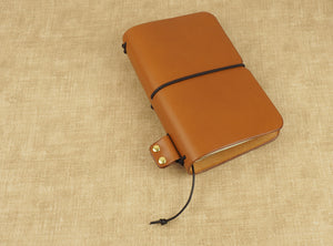 Handmade 'Explorer 3' Leather Traveler's / Travellers Notebook Cover - Moleskine Pocket 9x14cm / Field Notes