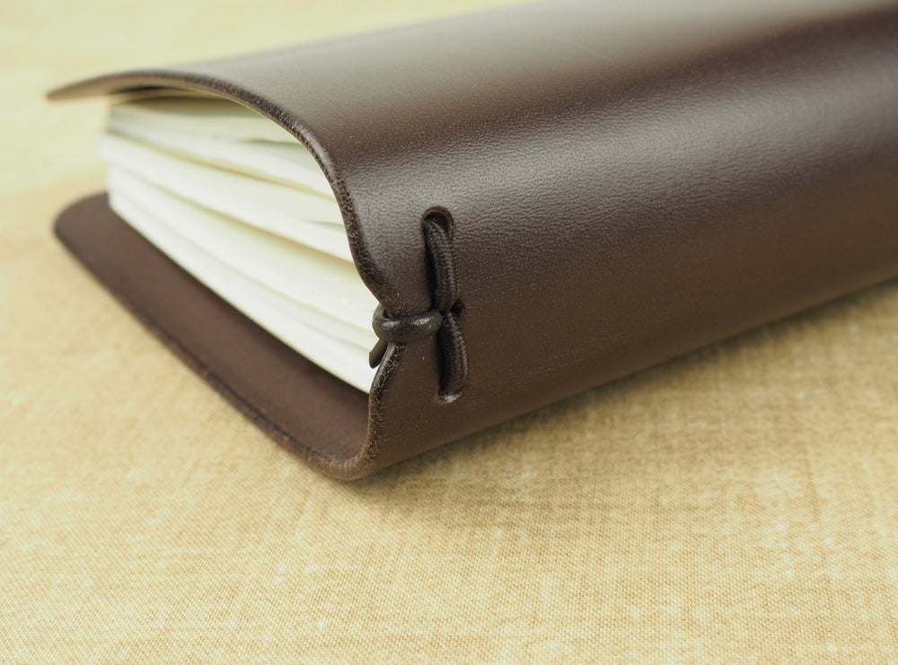 Handmade 'Explorer 3' Leather Traveler's / Travellers Notebook Cover - Midori Traveler's 11x21cm
