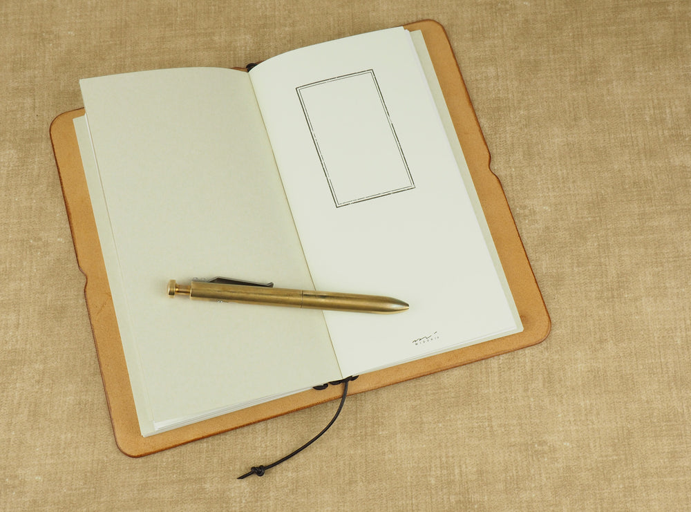 Handmade 'Explorer 3' Leather Traveler's / Travellers Notebook Cover - Midori Traveler's 11x21cm
