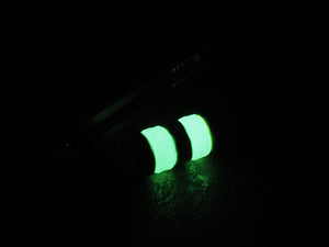 Handmade Hammered-Finish Stacking/Spacer Bead for Paracord or Leather Lanyards - Embrite™ Glow In The Dark