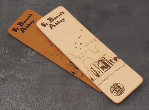 Leather Bookmark - St Benet's Abbey