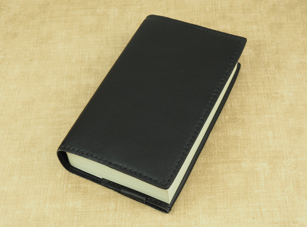 Handmade Paperback Book Jacket - ‘A’ Format 110mm x 178mm - 'Pull-up' leather