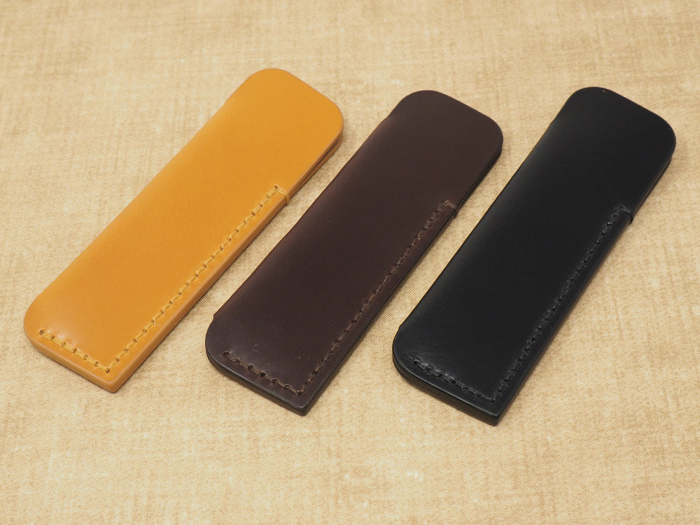 Handmade Gentleman's Pocket Comb Leather Case for KENT OT comb - Bridle Leather
