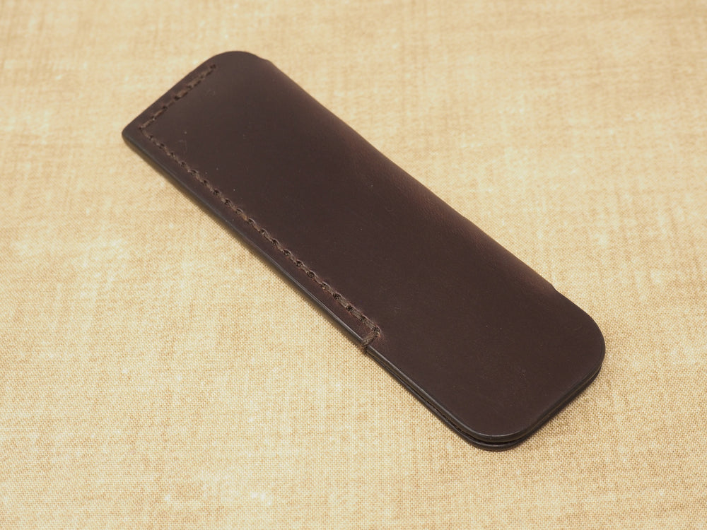 Handmade Gentleman's Pocket Comb Leather Case for KENT OT comb - Bridle Leather