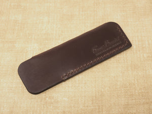 Handmade Gentleman's Pocket Comb Leather Case for KENT OT comb - Bridle Leather