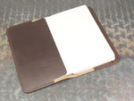 Handmade 'The Playwright' Leather Notebook Cover - for Moleskine Classic Softcover Large 13x21cm - Dark Brown