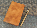 Handmade 'The Playwright' Leather Notebook Cover - for: Moleskine Classic Softcover Pocket 9x14cm - Tan