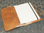 Handmade 'The Playwright' Leather Notebook Cover - for: Moleskine Classic Softcover Pocket 9x14cm - Tan