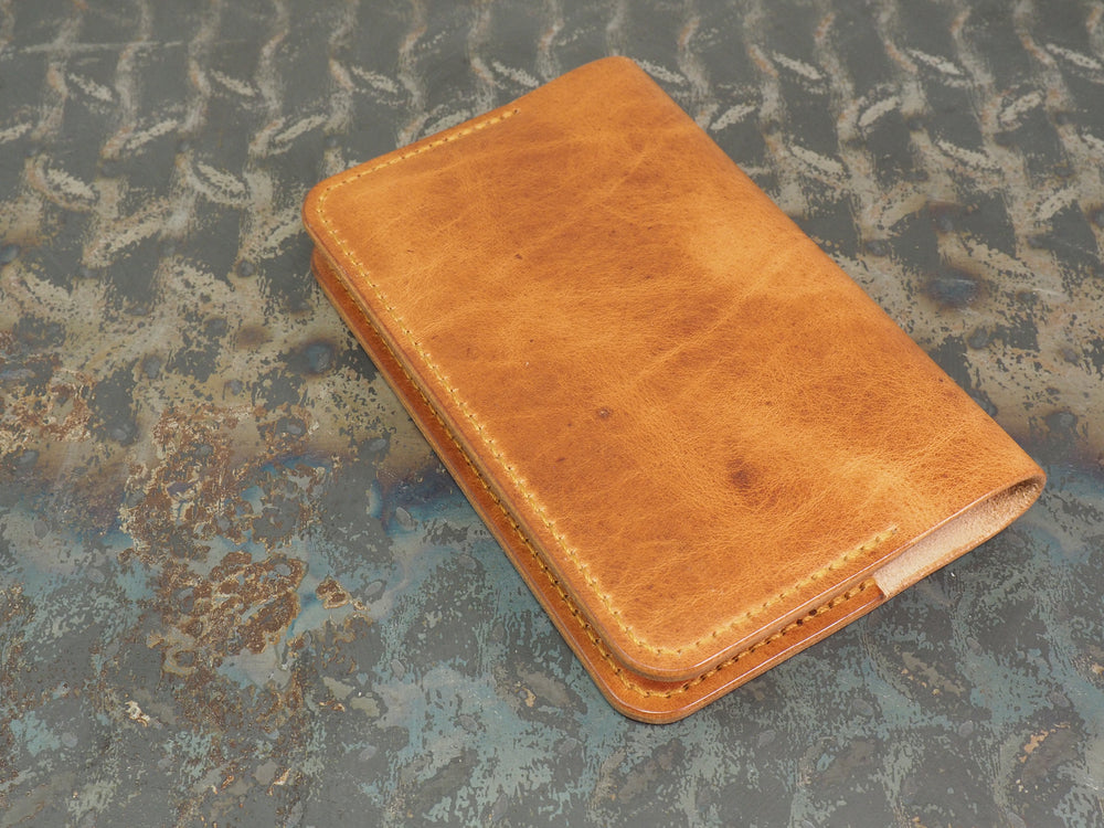 Handmade 'The Playwright' Leather Notebook Cover - for: Moleskine Classic Softcover Pocket 9x14cm - Tan