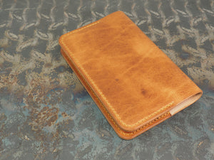 Handmade 'The Playwright' Leather Notebook Cover - for: Moleskine Classic Softcover Pocket 9x14cm - Tan