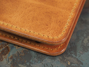 Handmade 'The Playwright' Leather Notebook Cover - for: Moleskine Classic Softcover Pocket 9x14cm - Tan