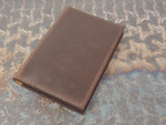 Handmade 'Sylvan' Leather Notebook Journal Cover - for Midori MD A6 - Brown