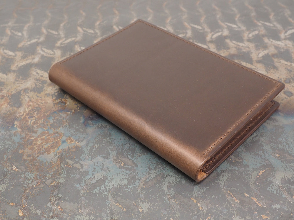 
            
                Load image into Gallery viewer, Handmade &amp;#39;Sylvan&amp;#39; Leather Notebook Journal Cover - for Midori MD A6 - Brown
            
        